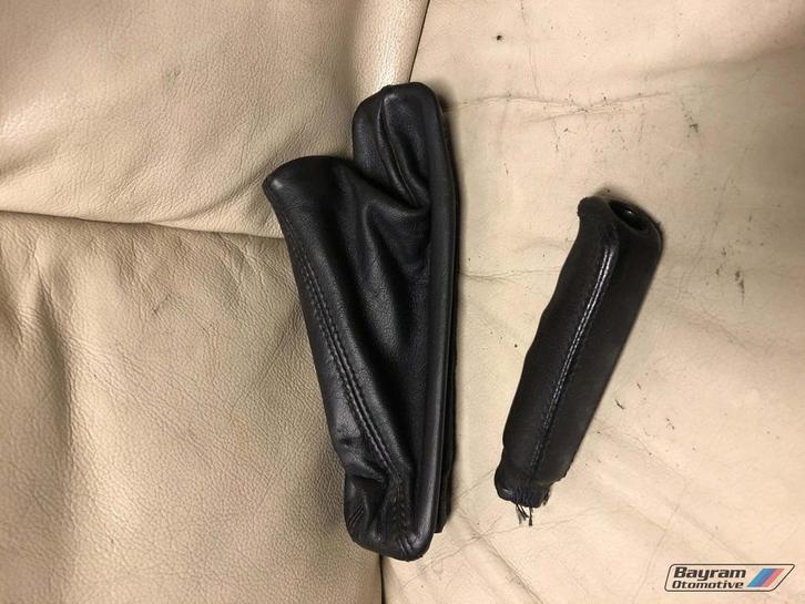 Bmw E36 M3 zwart lederen handremhoes en pook coupe 3-serie, Auto-onderdelen, Interieur en Bekleding, BMW, Gebruikt, Ophalen of Verzenden