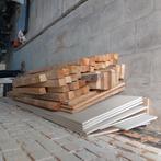 Houtoverschot osb plaatjes gyprok en bruggen en kepers af te, Doe-het-zelf en Bouw, Ophalen, Zo goed als nieuw