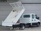 Iveco Daily 35C16 3.0L Kipper met Kist Dubbel Cabine Dubbell, Auto's, Bestelwagens en Lichte vracht, Stof, Gebruikt, Euro 6, 4 cilinders