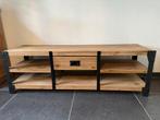 tv-kast van teakhout met metalen elementen, Enlèvement, Comme neuf, Teck