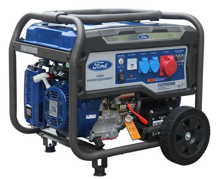 FORD STROOM GENERATOR FGT9250E NIEUW IN DOOS, Doe-het-zelf en Bouw, Aggregaten, Nieuw, Benzine, 5 tot 10 kVA, Elektrisch startend