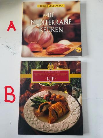 2 Kookboeken in zeer goede staat. A: De Mediterrane keuken: 