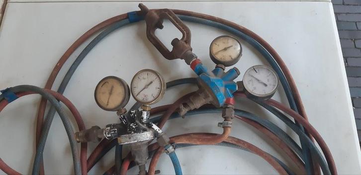 Autogeen reduceerventielen, slangen en brander, Doe-het-zelf en Bouw, Gereedschap | Lasapparaten, Gebruikt, Ophalen of Verzenden