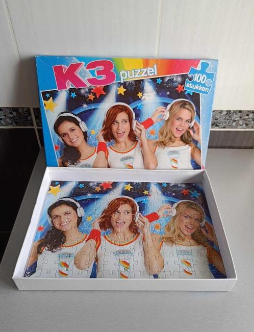 Puzzel - K3 - Micro's - Hanne - Klaasje - Marthe - €3, Hobby en Vrije tijd, Denksport en Puzzels, Gebruikt, Legpuzzel, Minder dan 500 stukjes