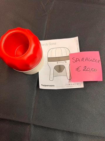 Tupperware spiralizer, Enlèvement ou Envoi, Neuf