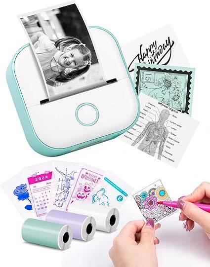Mini printer stickerprinter | GRATIS LEVERING, Computers en Software, Printerbenodigdheden, Nieuw, Overige typen, Verzenden
