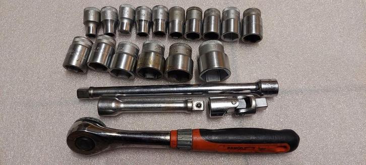 1/2" doppenset 20-delig, Auto diversen, Autogereedschap, Gebruikt, Ophalen of Verzenden