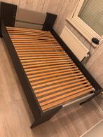 Zwart bedframe met lattenbodem, Ophalen, Zwart, Zo goed als nieuw, Twijfelaar
