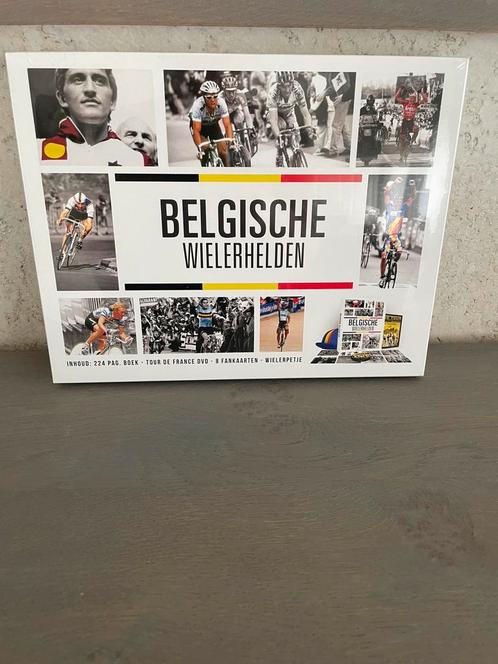 Splinternieuwe box” Belgische wielerhelden” : box is geseald, Boeken, Sportboeken, Nieuw, Ophalen of Verzenden
