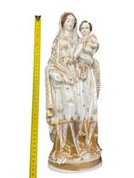 Grote Madonna en Kind Old Paris Marie porselein 37 cm, Antiek en Kunst, Antiek | Religieuze voorwerpen, Ophalen of Verzenden