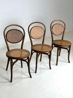 Set van 3 Thonet stoelen, Antiek en Kunst, Antiek | Meubels | Stoelen en Sofa's, Ophalen of Verzenden