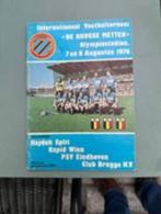 de Brugse metten 1976 Hadjuk split PSV eindhoven Rapid Wien, Verzamelen, Ophalen of Verzenden, Gebruikt, Boek of Tijdschrift