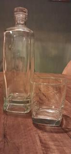 Glazen karaf met Whisky glas, Ophalen of Verzenden