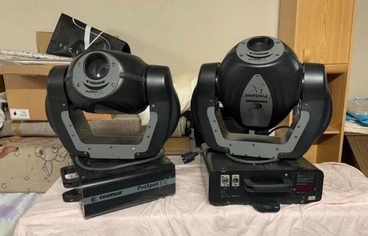 Coemar LX Prospot 250 Movingheads (4 stuks), Muziek en Instrumenten, Licht en Laser, Zo goed als nieuw, Ophalen