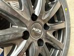 NIEUWE VELGEN ZWART EN NIEUWE BANDEN 4 STUKS, Auto-onderdelen, 16 inch, Banden en Velgen, Nieuw, Ophalen of Verzenden