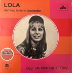Lola - Het Was Lente In September (Orange vinyl) (MV), Enlèvement ou Envoi, Comme neuf, 10 pouces, Chanson réaliste ou Smartlap