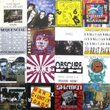 Lot van 16 Vinyl Singles uit 1992 - Indie/Dance/Pop beschikbaar voor biedingen