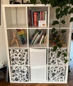 12 vaks kallaxkasten wit en zwart-bruin, Huis en Inrichting, Kasten | Boekenkasten, Ophalen, Zo goed als nieuw