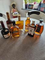 Lot de 7 bouteilles whisky et cognac, Ophalen of Verzenden, Zo goed als nieuw