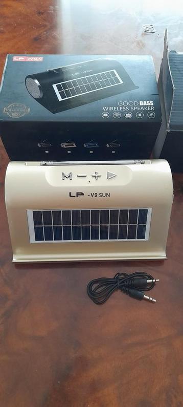 Radio Wireless Bluetooth Solaire avec FM radio, Divers, Enlèvement ou Envoi, Neuf