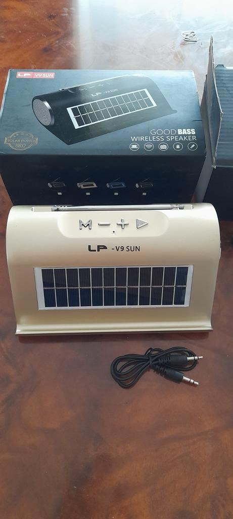 Draadloze Bluetooth-zonneradio met FM-radio, Diversen, Bureau-accessoires, Nieuw, Ophalen of Verzenden