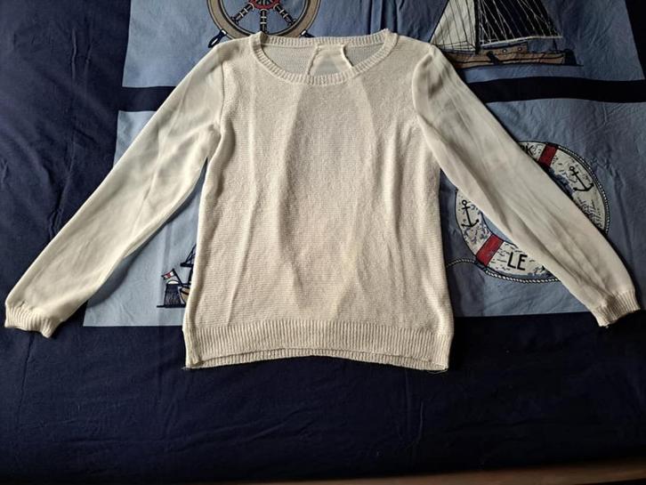 dunne feestelijke trui, wit, mt M, Kleding | Dames, Truien en Vesten, Zo goed als nieuw, Maat 38/40 (M), Wit, Ophalen of Verzenden