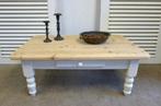 Prachtige witte landelijke salontafel, Huis en Inrichting, 50 tot 100 cm, Minder dan 50 cm, 100 tot 150 cm, Grenenhout