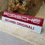 Emaille Schild PORSCHE Ricambi Originali Reclamebord Italië, Verzenden, Gebruikt, Reclamebord