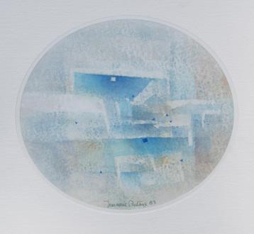 Jean-Marie Butaye (1945): Compositie 1983 (30 x 30 cm) beschikbaar voor biedingen