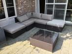 Lounge set voor buiten, Tuin en Terras, Ophalen, 5 zitplaatsen, Kunststof, Gebruikt