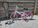 Te koop: B'Twin DoctoGirl 500 meisjesfiets – 16 inch, Ophalen, Zijwieltjes, 16 tot 20 inch, B-Twin