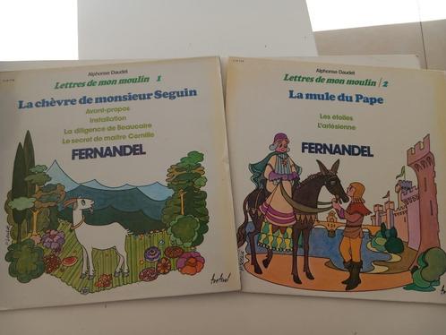 2x vinyl Fernandel Lettres de mon moulin 1+2 audiobook, Cd's en Dvd's, Vinyl | Pop, 12 inch, Ophalen of Verzenden
