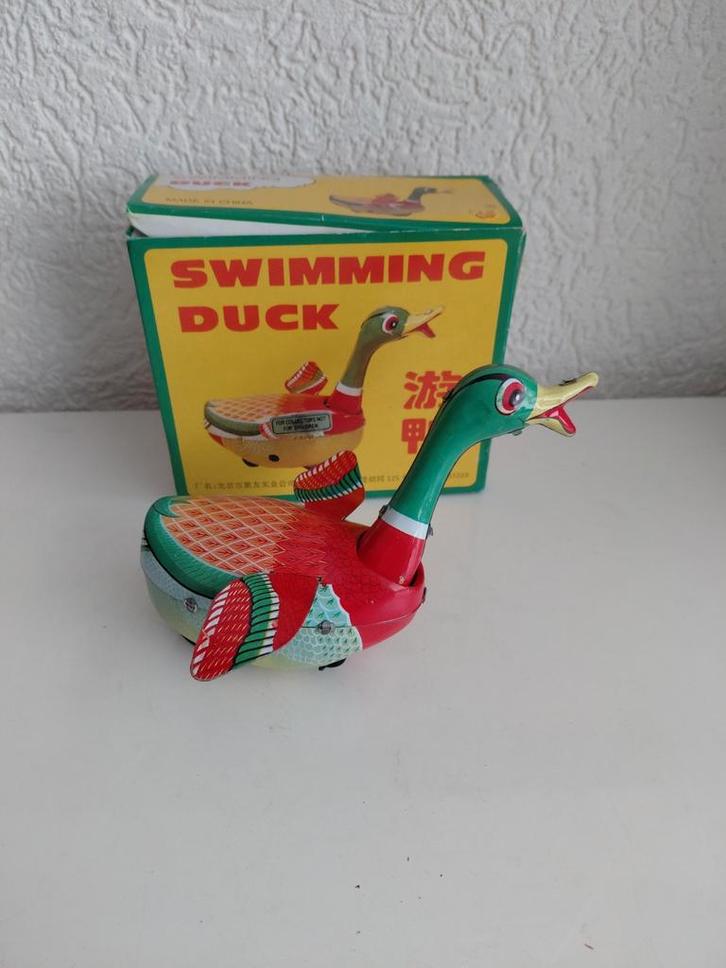 Vintage blikken eend, Verzamelen, Blikken, Ophalen of Verzenden