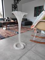 1970s XL vintage vaas glas Italiaans, Huis en Inrichting, Ophalen, Gebruikt, 50 tot 75 cm, Wit