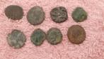 Set van 8 kleine Romeinse en Gallische munten, Ophalen of Verzenden