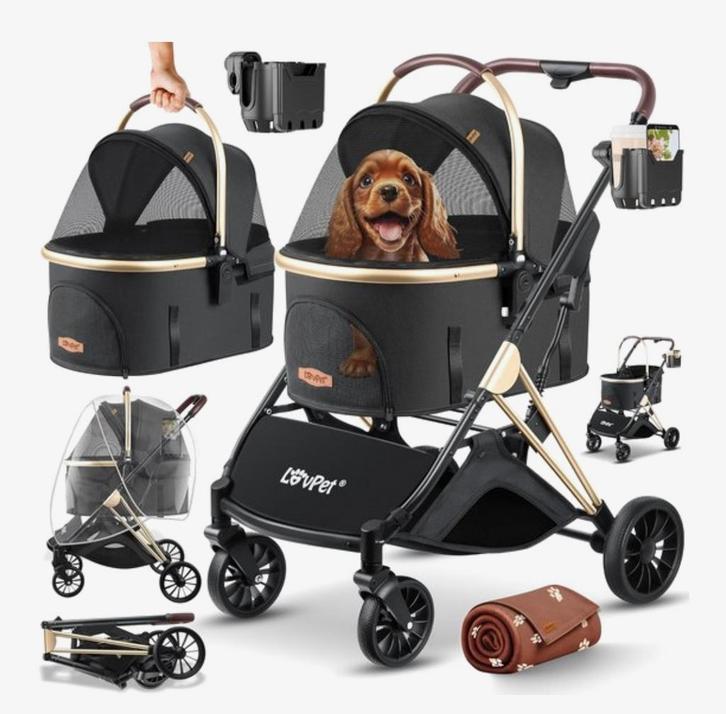 Hondenbuggy, Dieren en Toebehoren, Honden-accessoires, Zo goed als nieuw, Ophalen