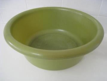 Wastijl, voetbadje groen, diameter 35 x H 13 cm beschikbaar voor biedingen