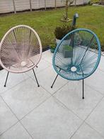 4lounge stoeltjes in 2 kleuren, Tuin en Terras, Gebruikt, Ophalen of Verzenden
