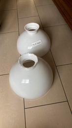 2 witte kappen voor lampe beljue, Ophalen, Zo goed als nieuw, Wit, Rond