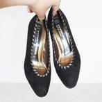 Prachtige Suede Peter Kaiser Pumps s4 (Maat 3½/36½) € 45,-, Kleding | Dames, Peter Kaiser, Pumps, Verzenden, Zwart
