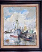 Prachtig schilderij Zeebrugge, Antiek en Kunst, Ophalen