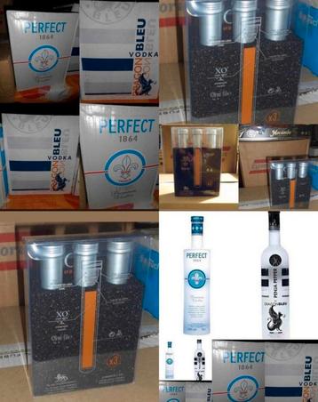 ✓ Set 6 XO COGNAC A. de FUSSIGNY 3x3cl + 6 x WODKA 70cl beschikbaar voor biedingen