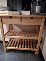 Roltafel, berken uit Ikea. Nieuwprijs 129, Ophalen