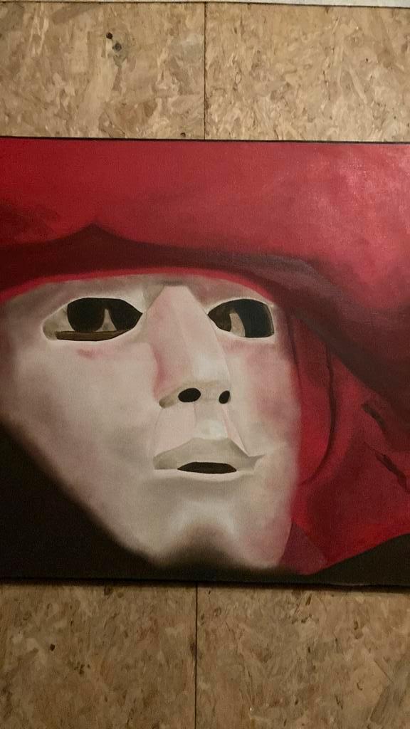 Carnaval Venetië, Antiek en Kunst, Kunst | Schilderijen | Modern, Ophalen of Verzenden