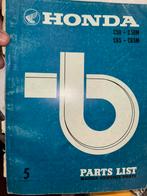 Partslist manual Honda Cub C50/C50M, Ophalen of Verzenden, Honda