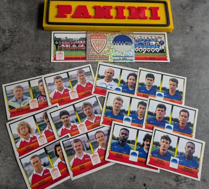 PANINI FOOTBALL 92 15 STICKERS 1992 :  MOUSCRON / V.GEEL, Hobby en Vrije tijd, Stickers en Plaatjes, Nieuw, Verzenden