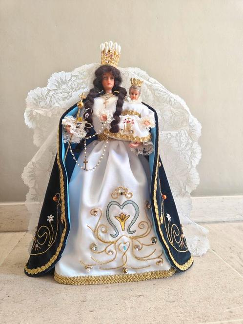 Madonna met kind 39cm hoog, Antiek en Kunst, Antiek | Religieuze voorwerpen, Ophalen of Verzenden