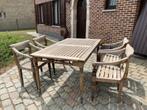 RUSTIEK TUINSET, Tuin en Terras, Tuinsets en Loungesets, Ophalen, 4 zitplaatsen, Gebruikt, Hardhout