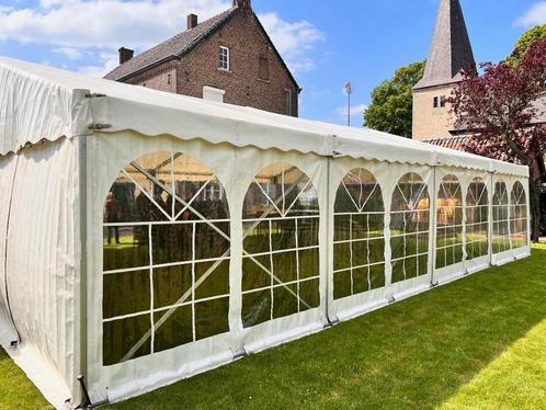 Partytent Feesttent Opslagtent Kadertent 10x30mtrKOOP & HUUR, Jardin & Terrasse, Tonnelles, Utilisé, Autres types, 2 mètres ou plus