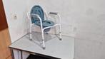 chaise percée et douche réglable en hauteur solide et très s, Comme neuf, Enlèvement ou Envoi